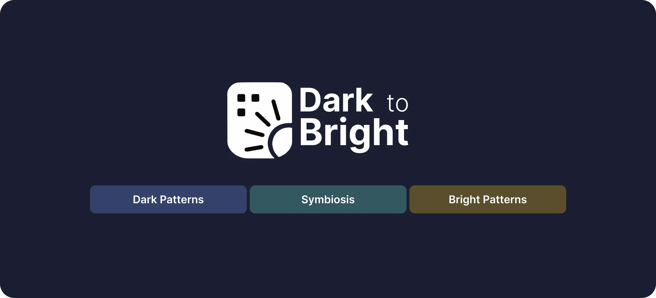 DarkToBrightPattern project logo